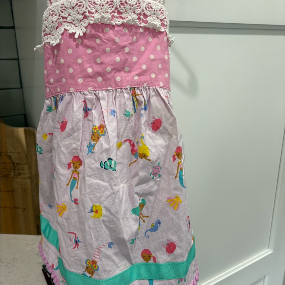 Matilda Jane Pink and White Mermaid Tank Top